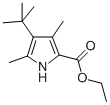 4-叔丁基-3,5-二甲基-2-吡咯羧酸乙酯结构式_28991-95-9结构式