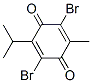 2,5-Dibromo-6-isopropyl-3-methyl-1,4-benzoquinone Structure,29096-93-3Structure