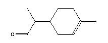 2-(4-甲基-3-环己烯基)丙醛结构式_29548-14-9结构式