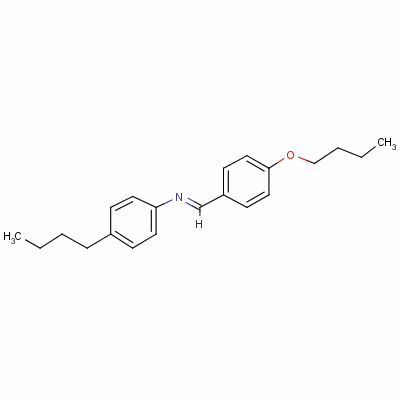 P-丁氧基亚苄基 p-丁基苯胺结构式_29743-09-7结构式
