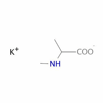 2-(甲基氨基)丙酸钾结构式_29782-73-8结构式