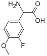 氨基-(3-氟-4-甲氧基-苯基)-乙酸结构式_299166-66-8结构式