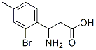 3-氨基-3-(2-溴-4-甲基苯基)-丙酸结构式_299167-36-5结构式