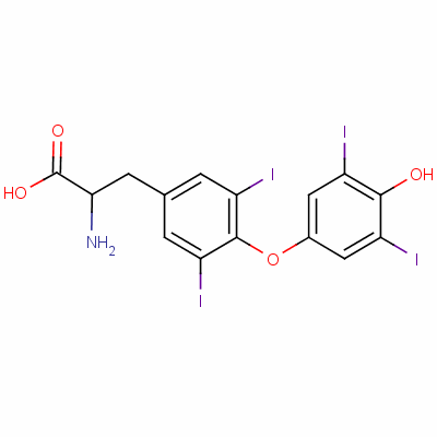 甲状腺素结构式_300-30-1结构式