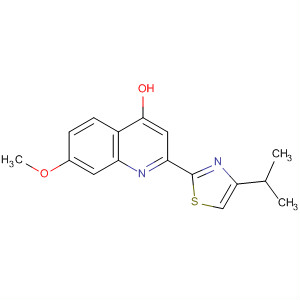 2-(4-异丙基-1,3-噻唑-2-基)-7-甲氧基喹啉-4-醇结构式_300831-08-7结构式