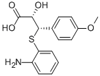 (2S,3s)-3-(2-amino-phenylsulfanyl)-2-hydroxy-3-(4-methoxy-phenyl)-propionic acid Structure,30193-57-8Structure