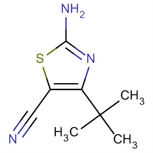 2-氨基-4-叔丁基噻唑-5-甲腈结构式_303994-99-2结构式