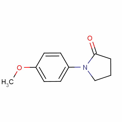 1-(4-甲氧基苯基)吡咯烷-2-酮结构式_30425-47-9结构式