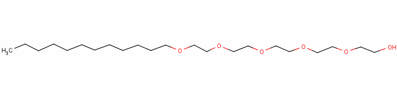 月桂醇聚醚-5结构式_3055-95-6结构式