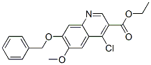 4-Chloro-6-methoxy-7-(phenylmethoxy)-3-quinolinecarboxylic acid ethyl ester Structure,307353-90-8Structure