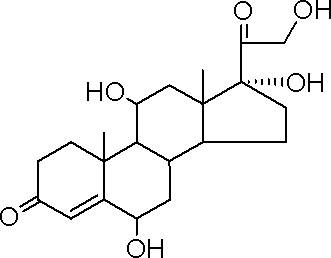 6beta-羟基皮质醇结构式_3078-34-0结构式