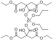 双(二乙基柠檬酸)二丙醇锆(IV)结构式_308847-92-9结构式