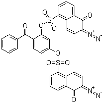 4-Benzoyl-1,3-phenylene bis(6-diazo-5,6-dihydro-5-oxonaphthalene-1-sulphonate) Structure,31001-73-7Structure