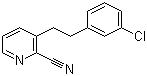 3-[2-(3-氯苯基)乙基]-2-吡啶甲腈结构式_31255-57-9结构式