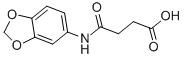 N-苯并[1,3]二氧代l-5-基-琥珀酰胺酸结构式_313393-56-5结构式