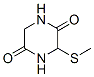 3-(甲基硫代)-2,5-哌嗪二酮结构式_31366-53-7结构式