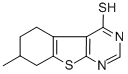 7-甲基-5,6,7,8-四氢-苯并[4,5]噻吩并[2,3-d]嘧啶-4-硫醇结构式_314260-78-1结构式