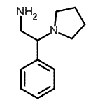 2-苯基-2-吡咯烷乙胺结构式_31466-46-3结构式