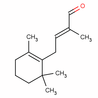 2-甲基-4-(2,6,6-三甲基-1-环己烯-1-基)-2-丁醛结构式_3155-71-3结构