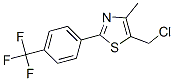5-氯甲基-4-甲基-2-[4-(三氟甲基)苯基]-噻唑结构式_317318-97-1结构式