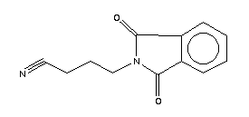 4-邻苯二甲酰亚氨基丁腈结构式_3184-61-0结构式