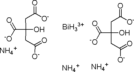 柠檬酸铋铵盐结构式_31886-41-6结构式