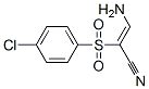 3-氨基-2-[(4-氯苯基)磺酰基]丙烯腈结构式_32083-31-1结构式