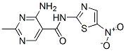4-Amino-2-methyl-n-(5-nitro-2-thiazolyl)-5-pyrimidinecarboxamide Structure,32179-61-6Structure