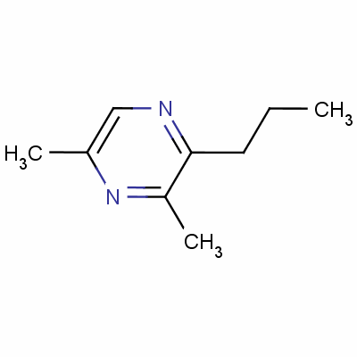 3,5-Dimethyl-2-propylpyrazine Structure,32350-16-6Structure