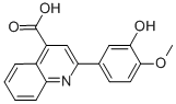 2-(3-Hydroxy-4-methoxyphenyl)quinoline-4-carboxylic acid Structure,32366-62-4Structure