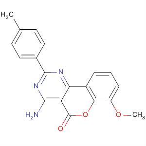 4-Amino-7-methoxy-2-(p-tolyl)-5h-[1]benzopyrano[4,3-d]pyrimidin-5-one Structure,32644-59-0Structure