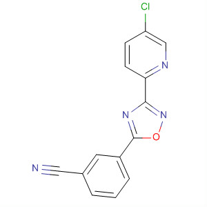 3-(5-氯吡啶-2-基)-5-(3-氰基苯基)-1,2,4-噁二唑结构式_327056-24-6结构式