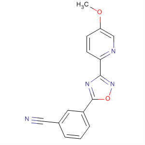3-(5-甲氧基吡啶-2-基)-5-(3-氰基苯基)-1,2,4-噁二唑结构式_327056-29-1结构式