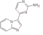 2-嘧啶胺,4-咪唑并1,2-a吡啶-3-基-结构式_328062-37-9结构式