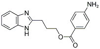 4-氨基苯甲酸 3-(1H-苯并咪唑)-丙酯结构式_328117-25-5结构式