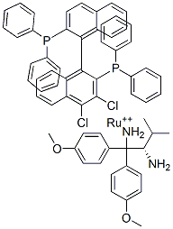 二氯化[(R)-(+)-2,2′-双(二苯基膦基)-1,1′双萘基][(2R)(﹣)-1,1′-双(4-甲氧苯基)-3-结构式_329735-86-6结构式