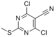 4,6-Dichloro-2-(methylthio)pyrimidine-5-carbonitrile Structure,33097-13-1Structure
