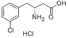 (R)-3-amino-4-(3-chloro-phenyl)-butyric acid hcl Structure,331763-55-4Structure