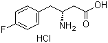 (R)-3-amino-4-(4-fluorophenyl)butanoic acid hydrochloride Structure,331763-69-0Structure