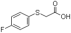 (4-氟苯基硫代)乙酸结构式_332-51-4结构式