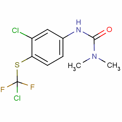 3-(3-氯-4-(氯二氟甲基)硫代苯基)-1,1-二甲基脲结构式_33439-45-1结构式