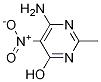 6-氨基-2-甲基-5-硝基嘧啶-4(1h)-酮结构式_3346-57-4结构式