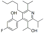 3-Pyridinemethanol, 4-(4-fluoro-2-hydroxyphenyl)-α-methyl-2,6-bis(1-methylethyl)-5-pentyl- Structure,334992-00-6Structure