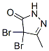 4,4-Dibromo-3-methyl-2-pyrazolin-5-one Structure,33549-66-5Structure
