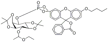 O-甲基-O-(N-丁基荧光素)-O-{3-[6-O-(D,L-1-乙氧基乙基)-1,2:4,5-二-O-(1-甲基乙亚基)-D,L-myo-肌醇]}磷酸酯结构式_335630-21-2结构式