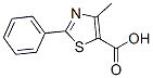 4-甲基-2-苯基-1,3-噻唑-5-羧酸结构式_33763-20-1结构式