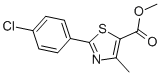 2-(4-氯苯基)-4-甲基-1,3-噻唑-5-羧酸甲酯结构式_337924-65-9结构式