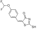 (5E)-5-[4-(Difluoromethoxy)benzylidene]-2-mercapto-1,3-thiazol-4(5H)-one Structure,337933-33-2Structure