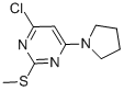 4-Chloro-2-(methylthio)-6-(pyrrolidin-1-yl)pyrimidine Structure,339017-59-3Structure