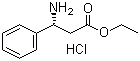 (R)-3-氨基-3-苯丙酸乙酯盐酸盐结构式_340188-50-3结构式